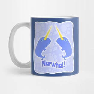 Double Fun Narwhals Mug